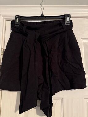 ASOS Black Tie-Waist shorts